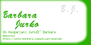 barbara jurko business card